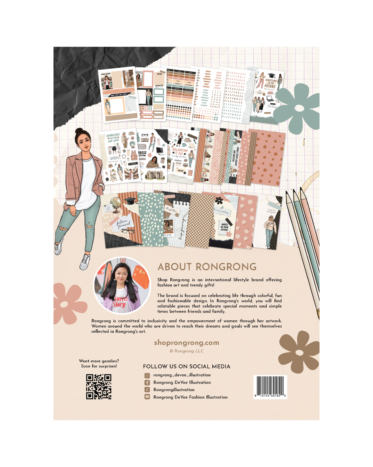 Aesthetic monthly planner kit designed for structured and intentional planning