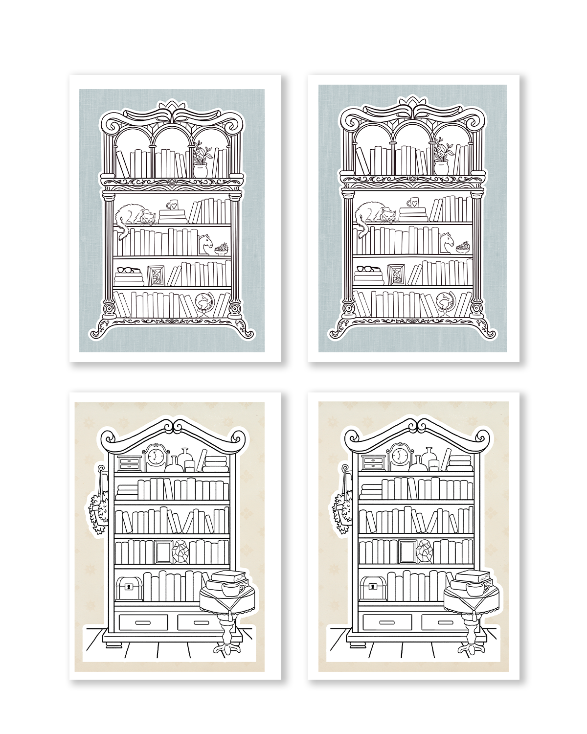 bookshelves planner stickers for reading journal
