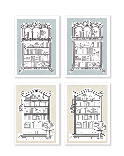 bookshelves planner stickers for reading journal