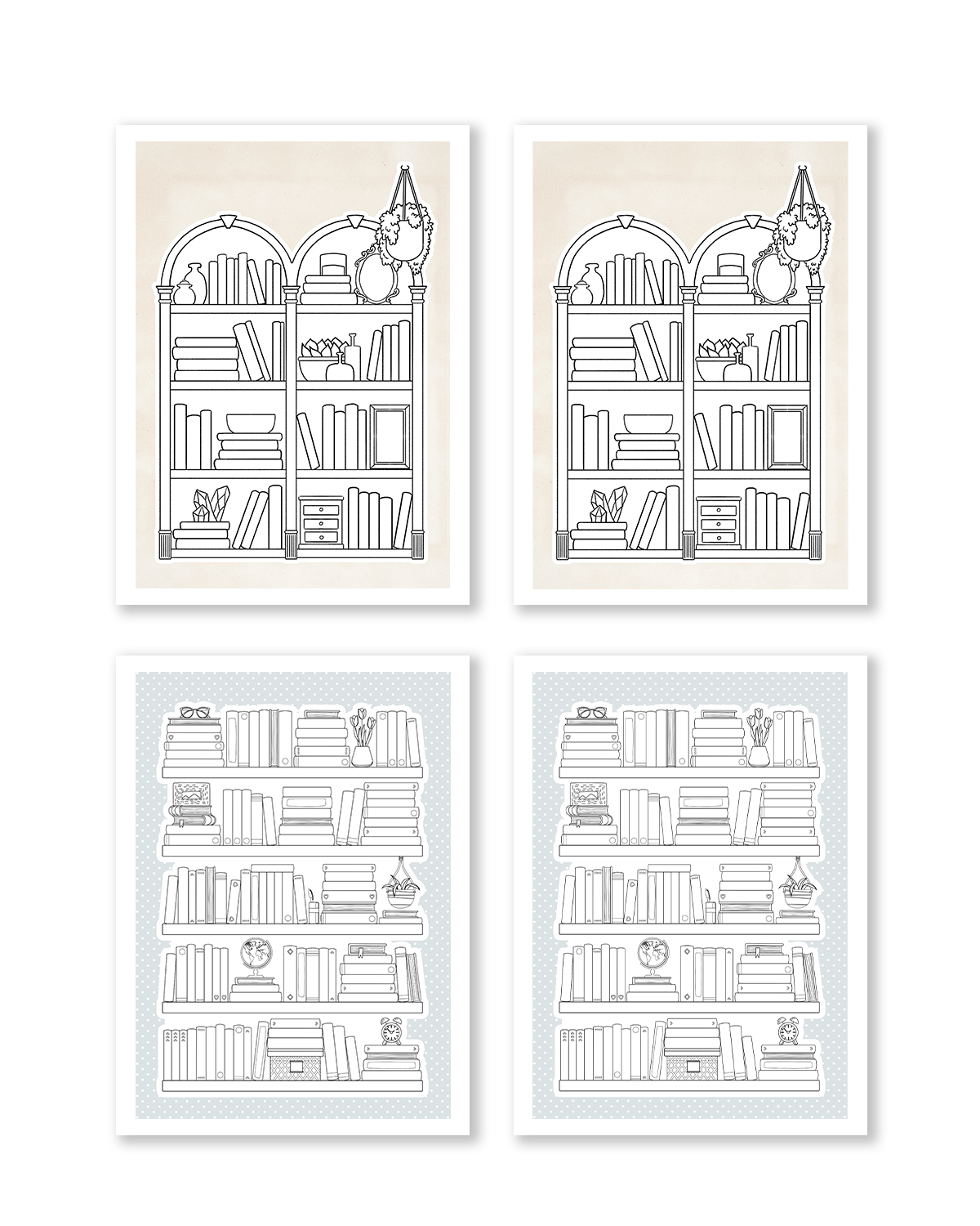 reading tracker stickers and book stack stickers