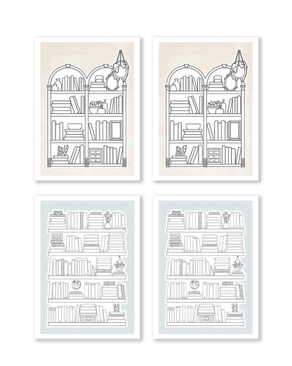 reading tracker stickers and book stack stickers