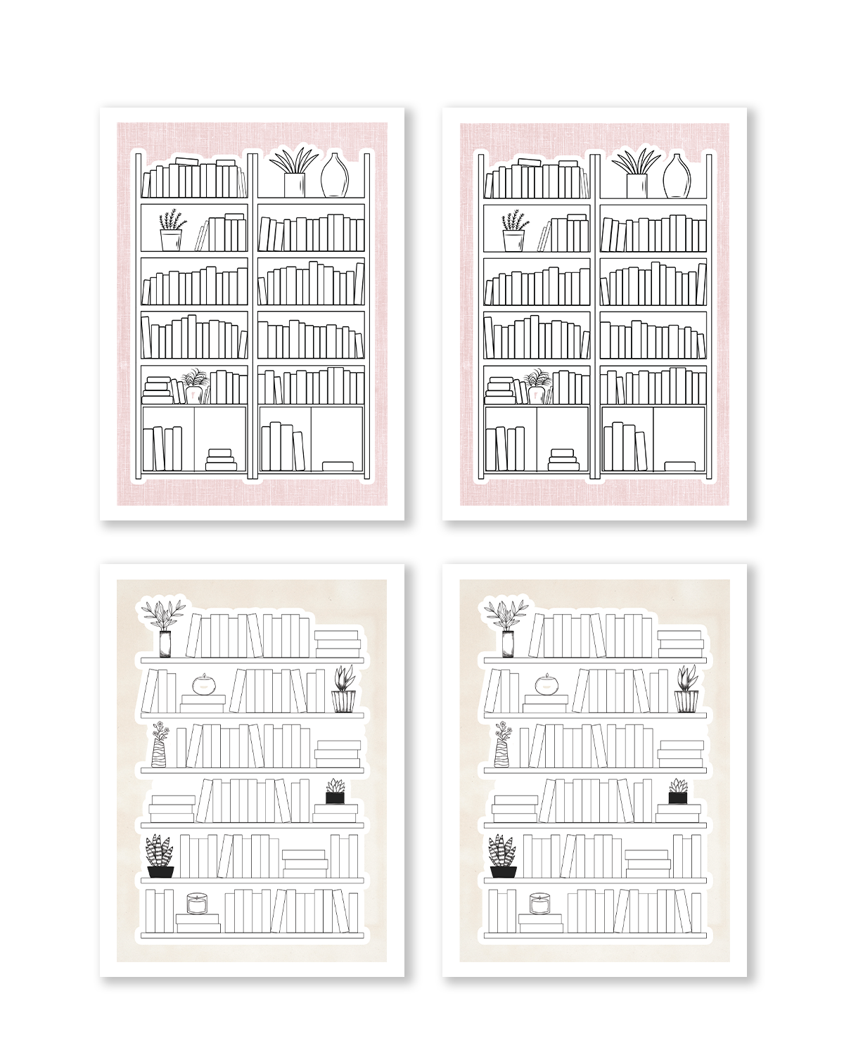 decorative book stickers for planners and journals