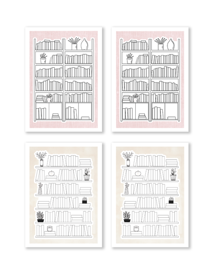 decorative book stickers for planners and journals