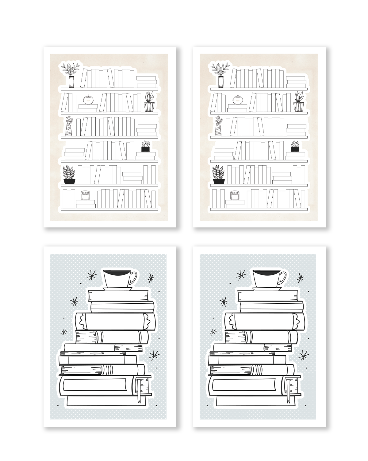 bookish sticker pack for bullet journal spreads