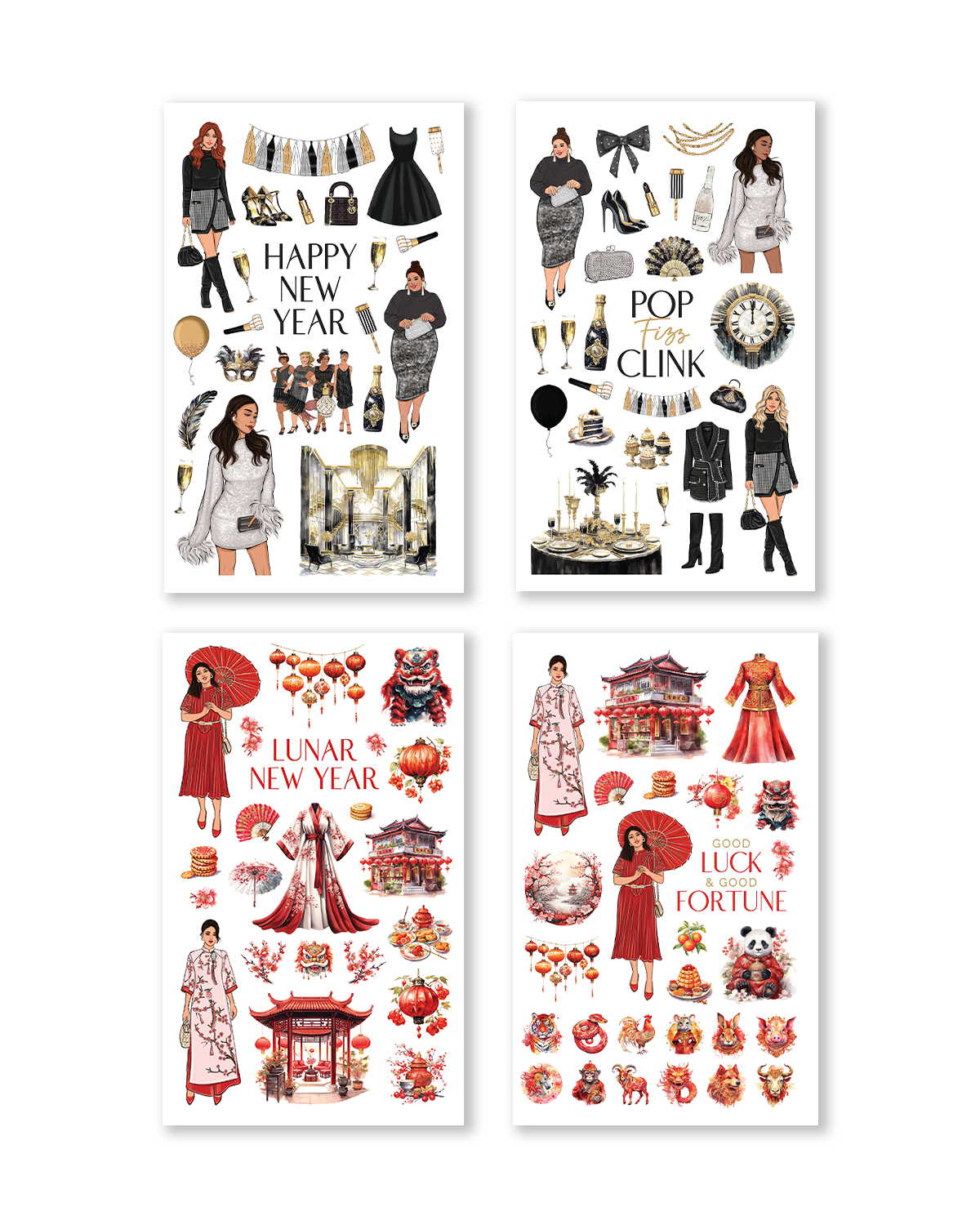 new year stickers