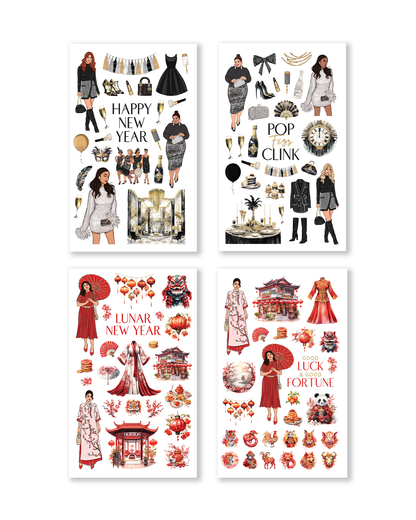 new year stickers