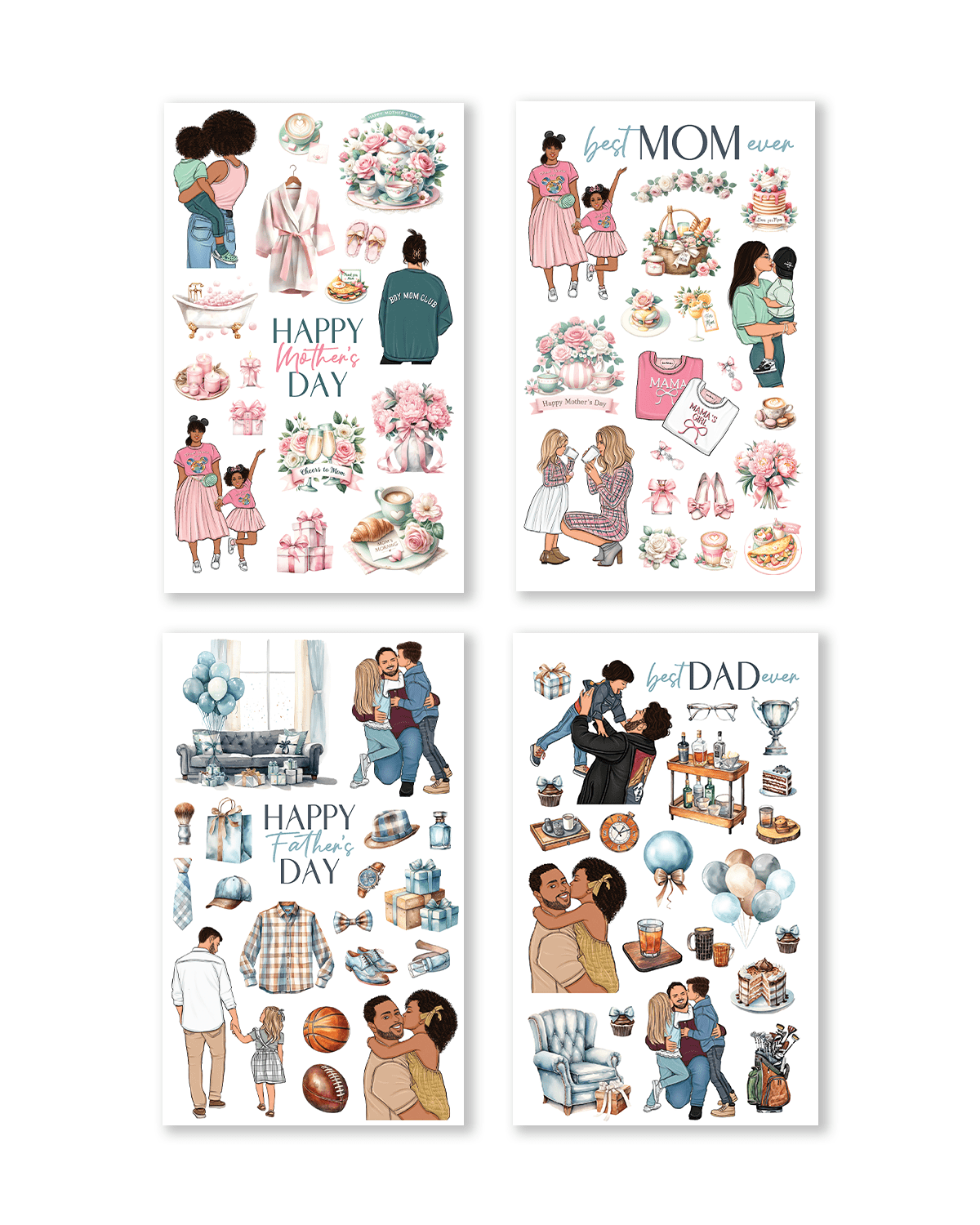 Mother's day planner stickers