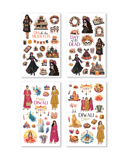 Dia de los muertos planner stickers