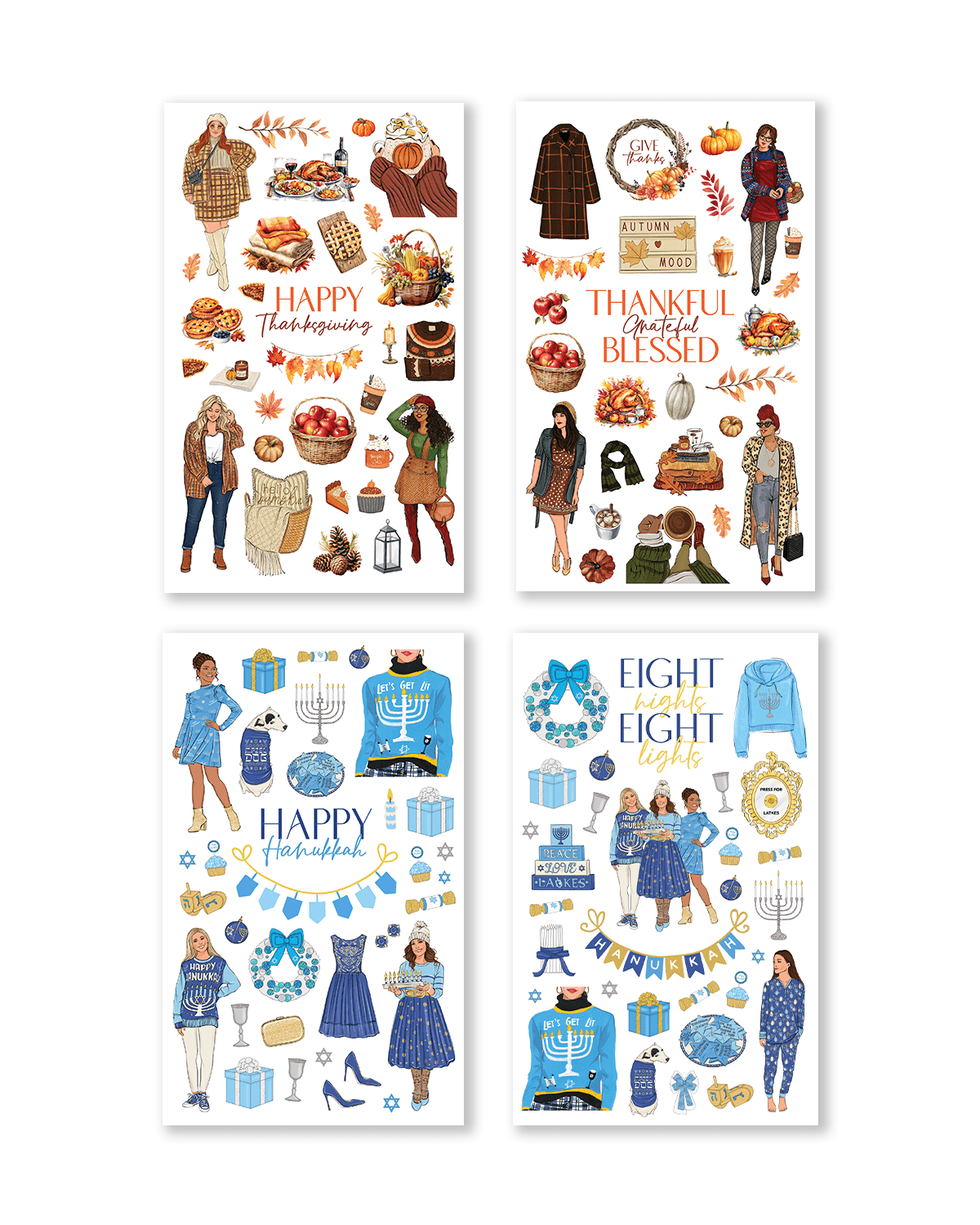 thanksgiving planner stickers