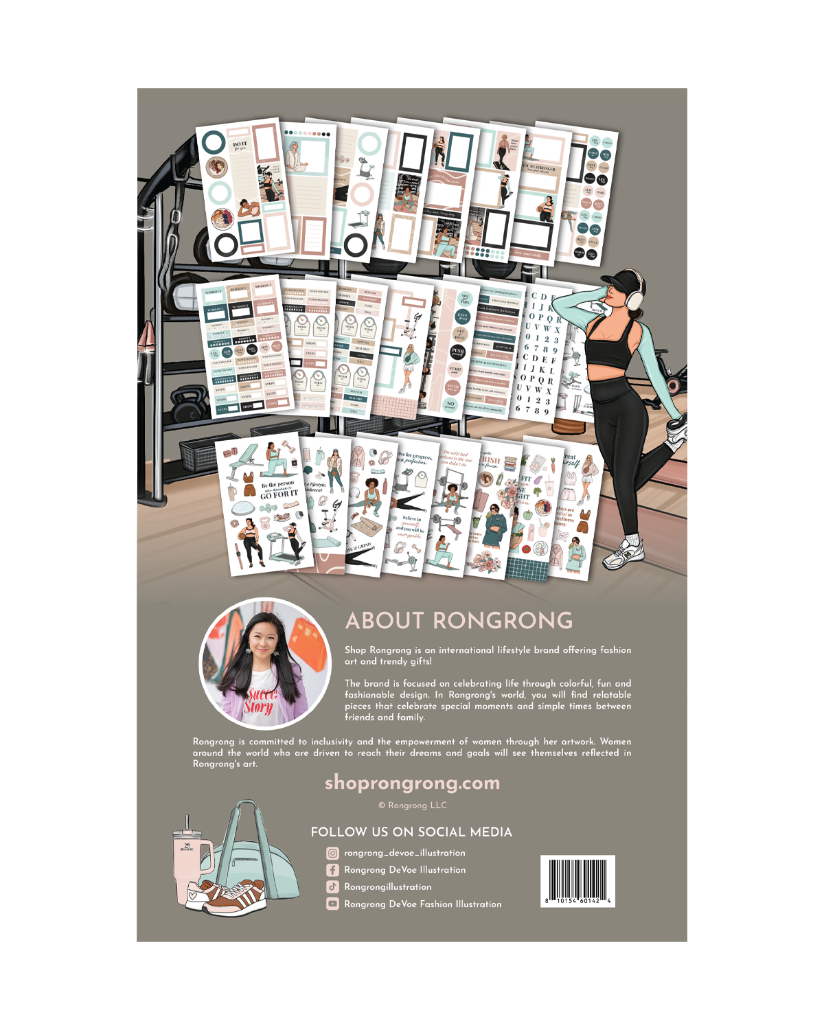 Beautifully Balanced Sticker Book for fitness and self-care routines