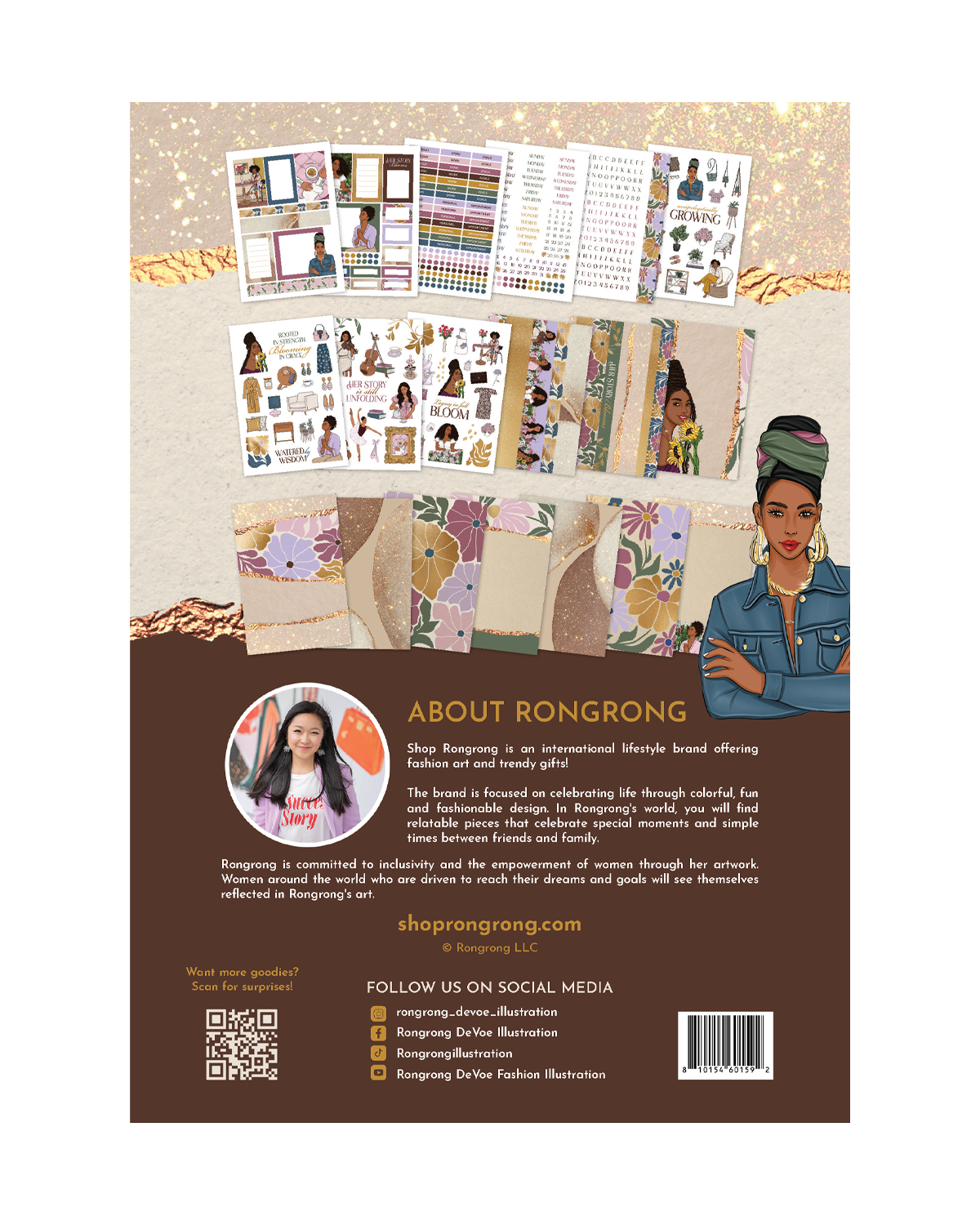 Aesthetic journaling kit for personal growth and self care