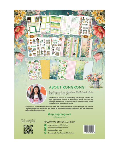 Spring renewal planning kit with floral design elements