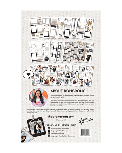 Daily life stickers for scrapbooking
