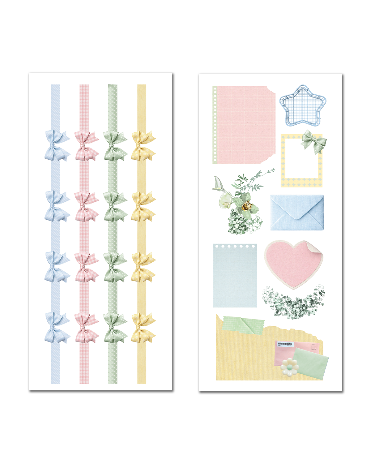 Cozy reading themed scrapbook stickers with pastel colors
