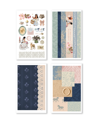 Encouraging phrase stickers for self care and journaling spreads