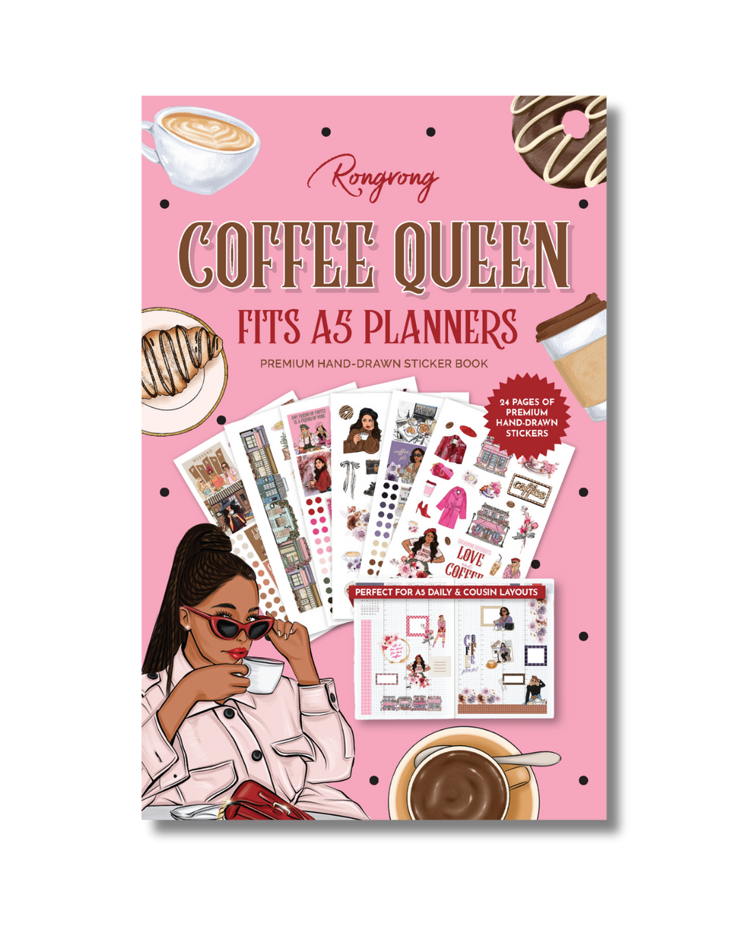 Coffee Queen Hobonichi Sticker Book