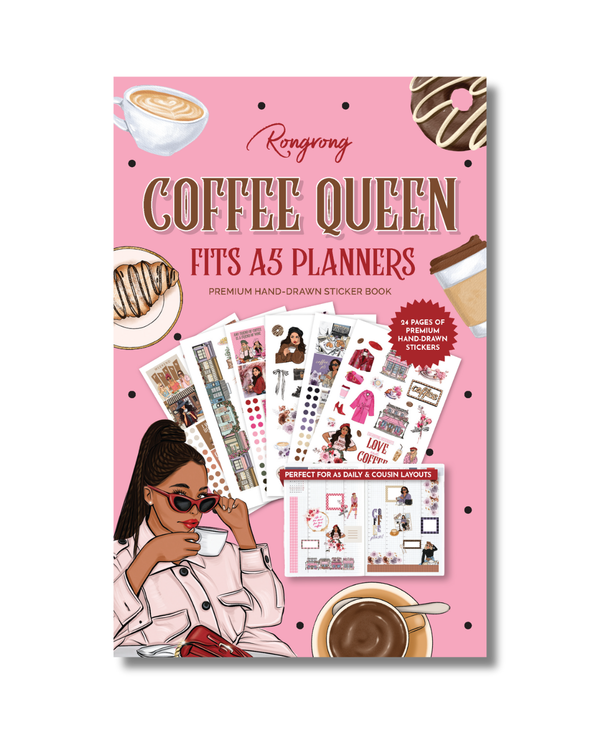 Coffee Queen Hobonichi Sticker Book