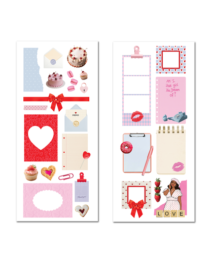 Cute dessert themed sticker sheets for planners and journaling