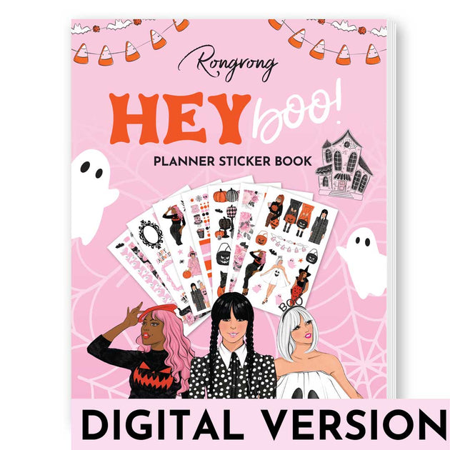 Hey Boo Sticker Book | Digital DOWNLOAD | Shop Rongrong