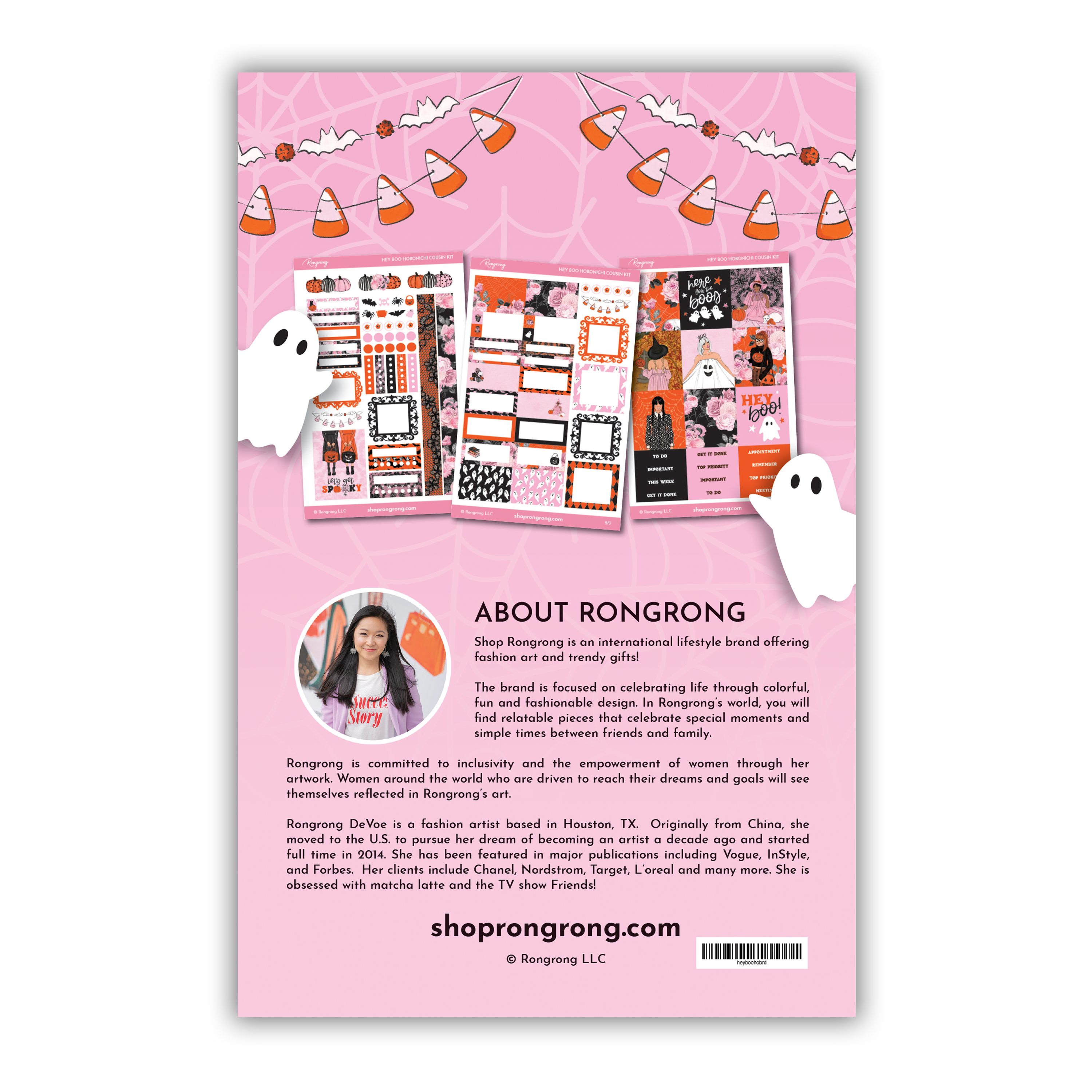 Shop Rongrong Hey Boo Hobonicchi Sticker Kit for Halloween