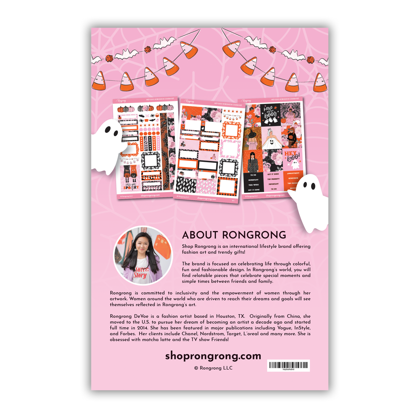 Shop Rongrong Hey Boo Hobonicchi Sticker Kit for Halloween