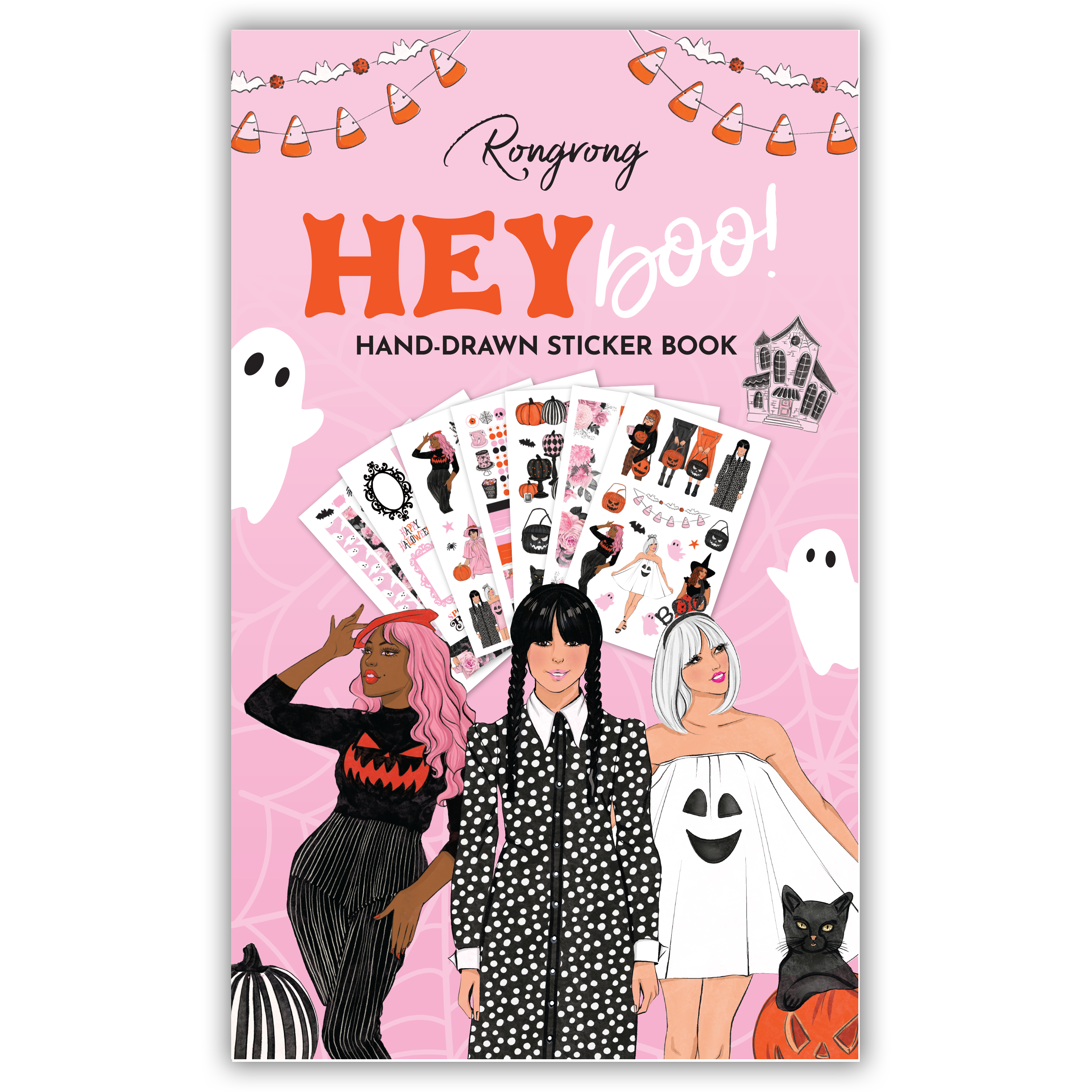 Sticker Book featuring fun spooky motifs and festive accents, ideal for enhancing Halloween-themed projects.