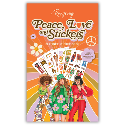 Shop Rongrong Peace Love Stickers Sticker Book