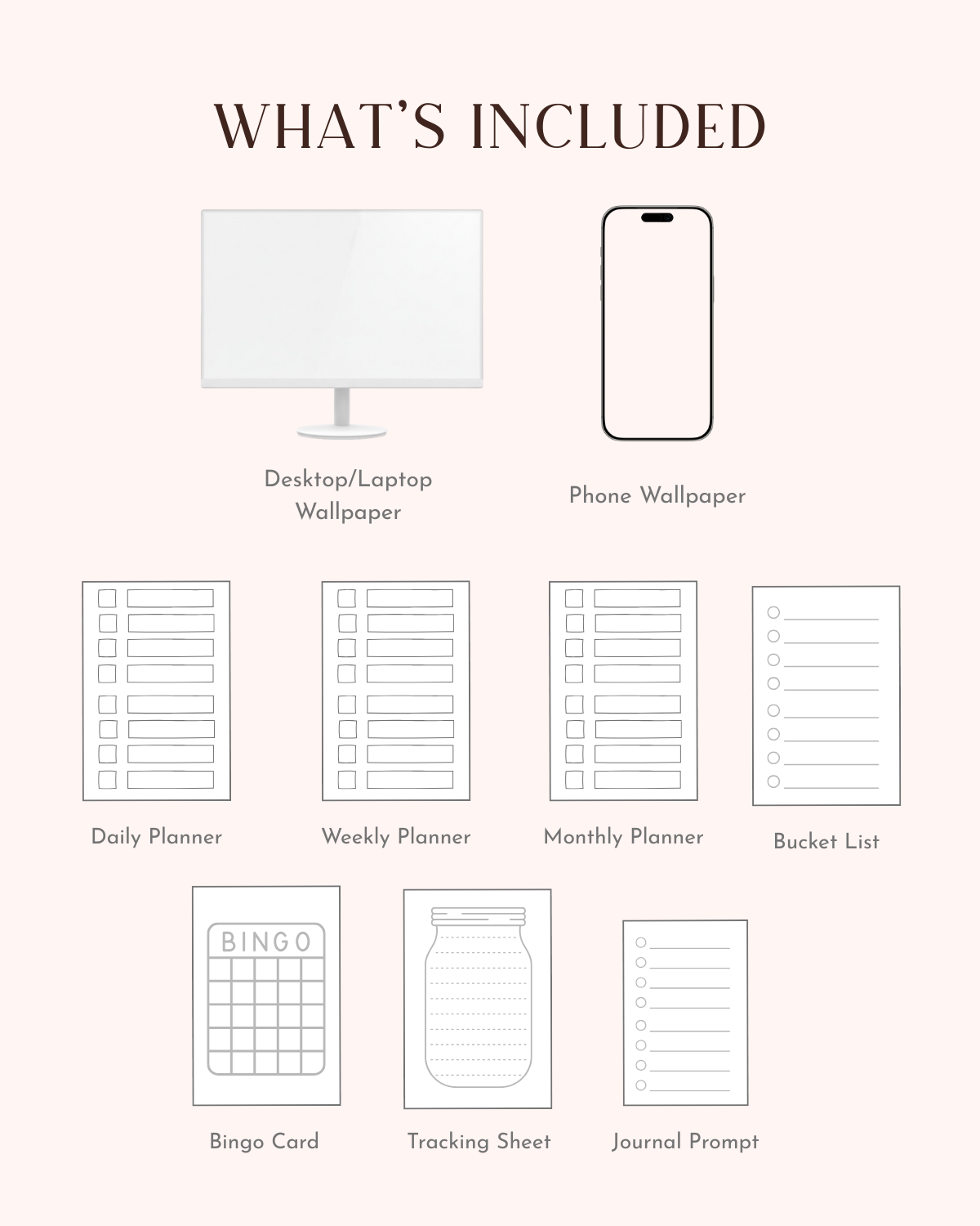 January Digital Planner & Journal Bundle [DOWNLOAD]