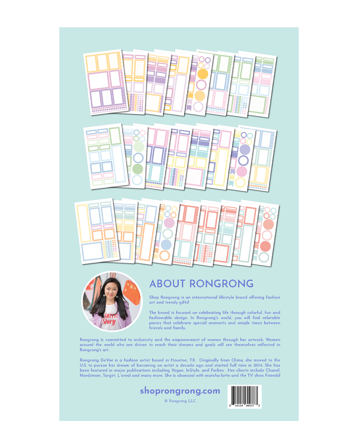 Shop Rongrong Pastel Box Sticker Book