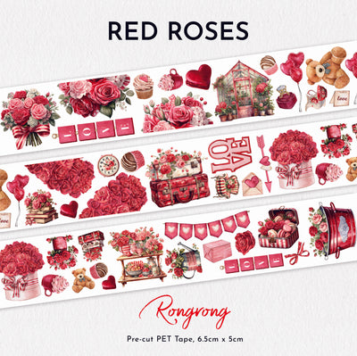 Shop Rongrong Red Roses Pre-cut PET Tape