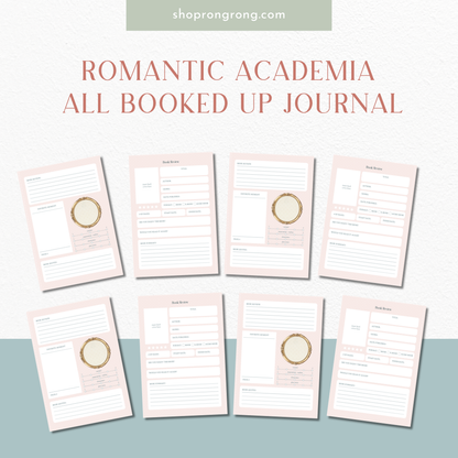 floral reading journal pages for book lovers aesthetic