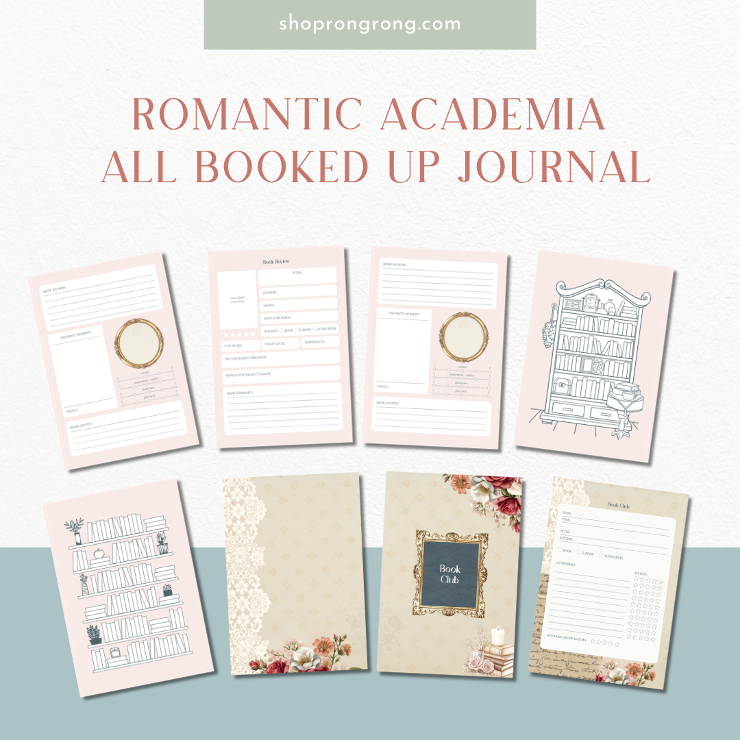 book tracking planner for reading habits and goals