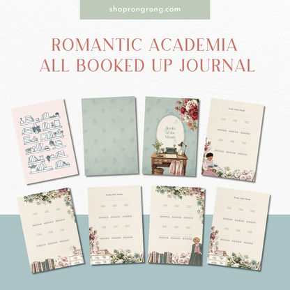 vintage floral book journal interior pages