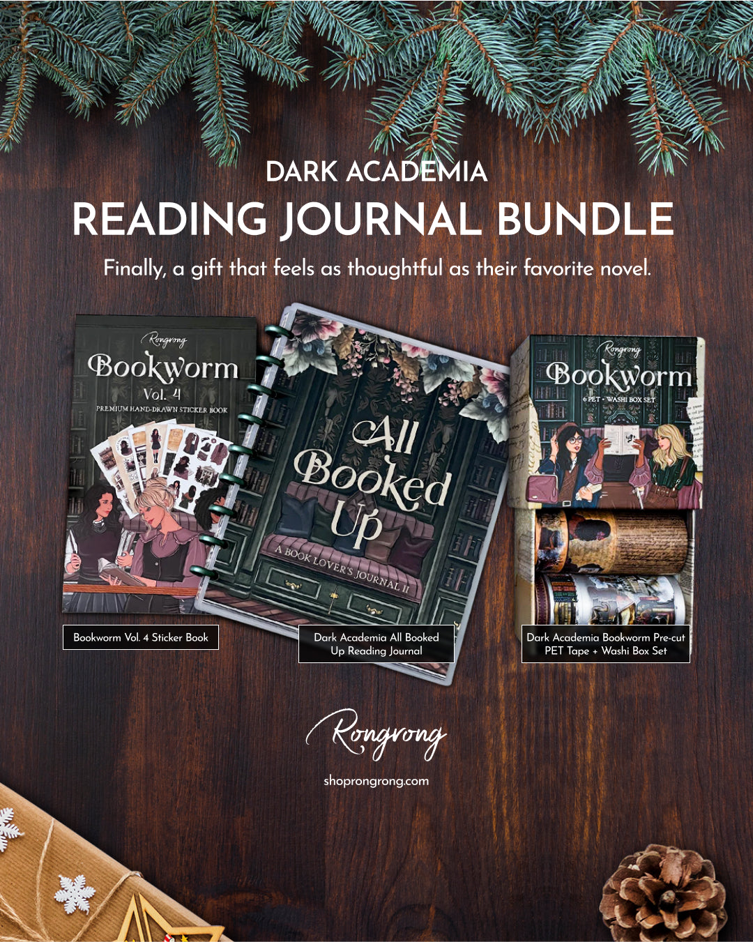 Dark Academia All Booked Up Reading Journal