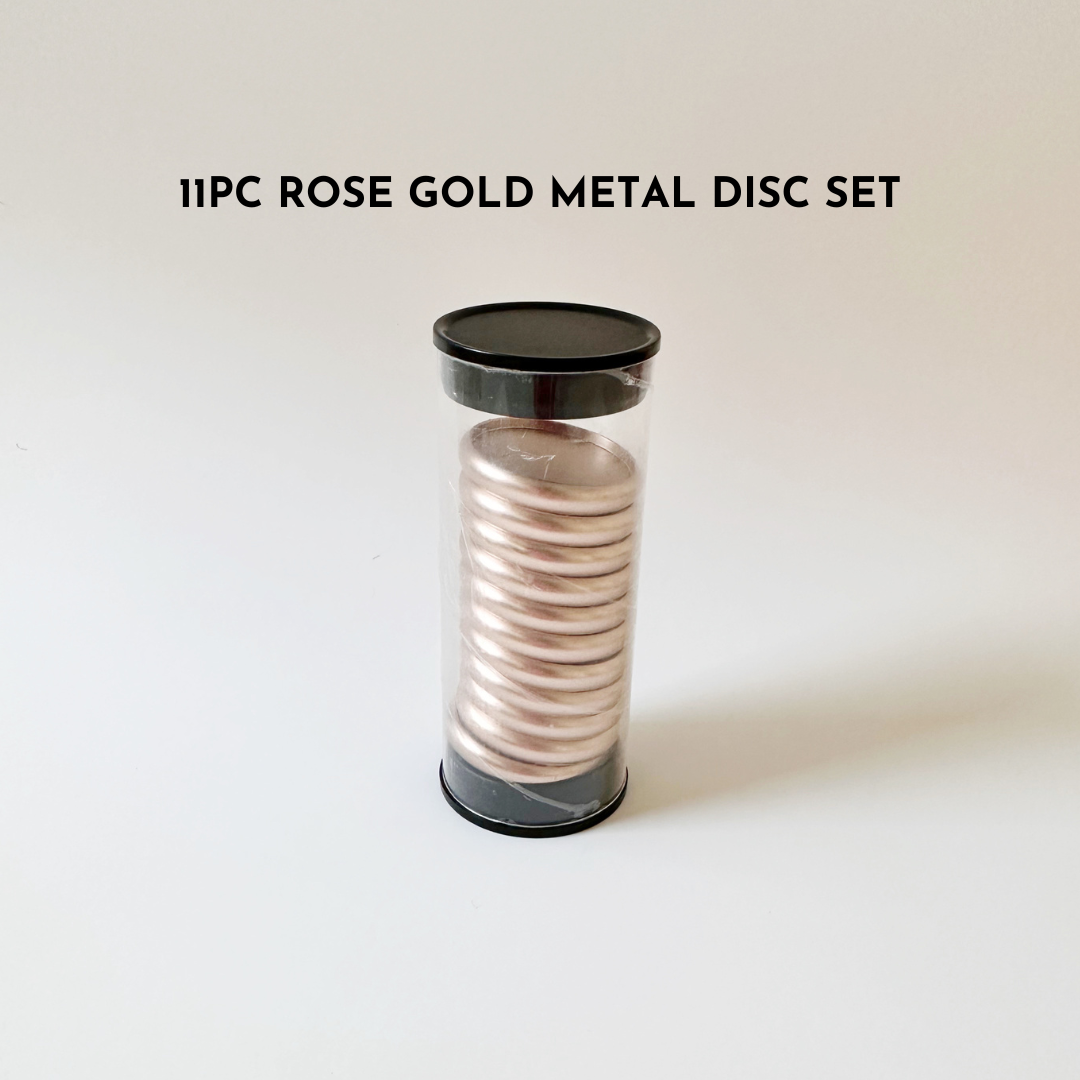 Rose Gold Metal Planner Disc Set [11 PC]