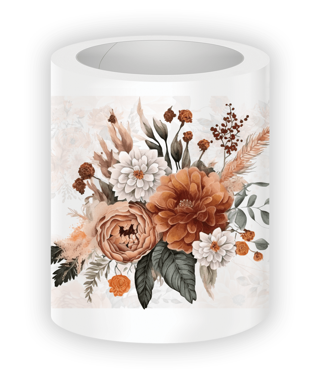 Rustic floral planner stickers