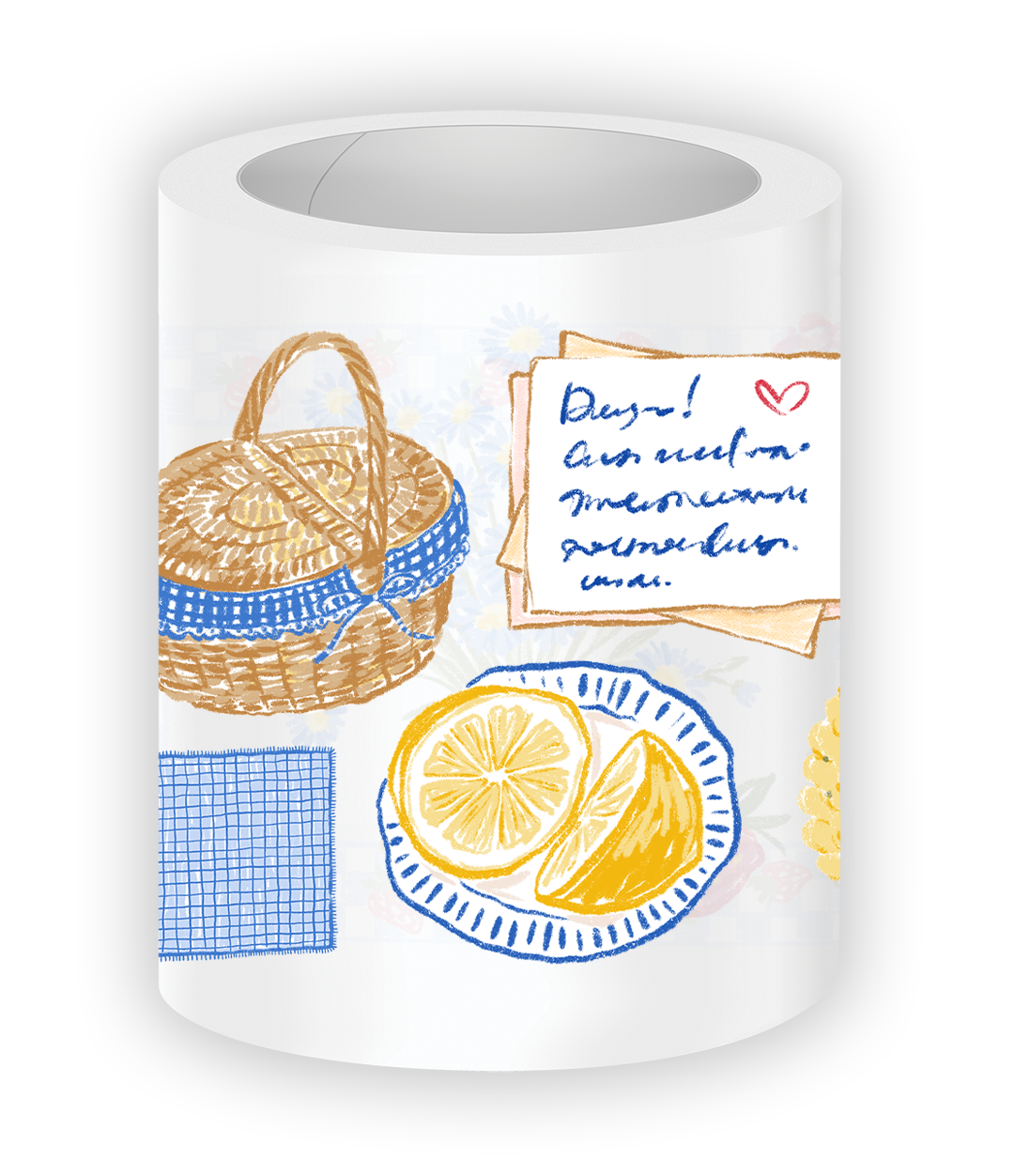 Cheerful picnic and countryside aesthetic stickers