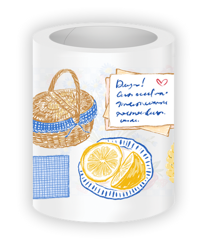 Cheerful picnic and countryside aesthetic stickers