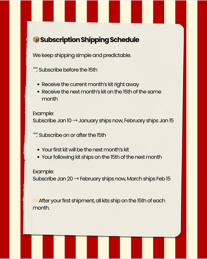 Monthly Planning Kit Subscription - 2026