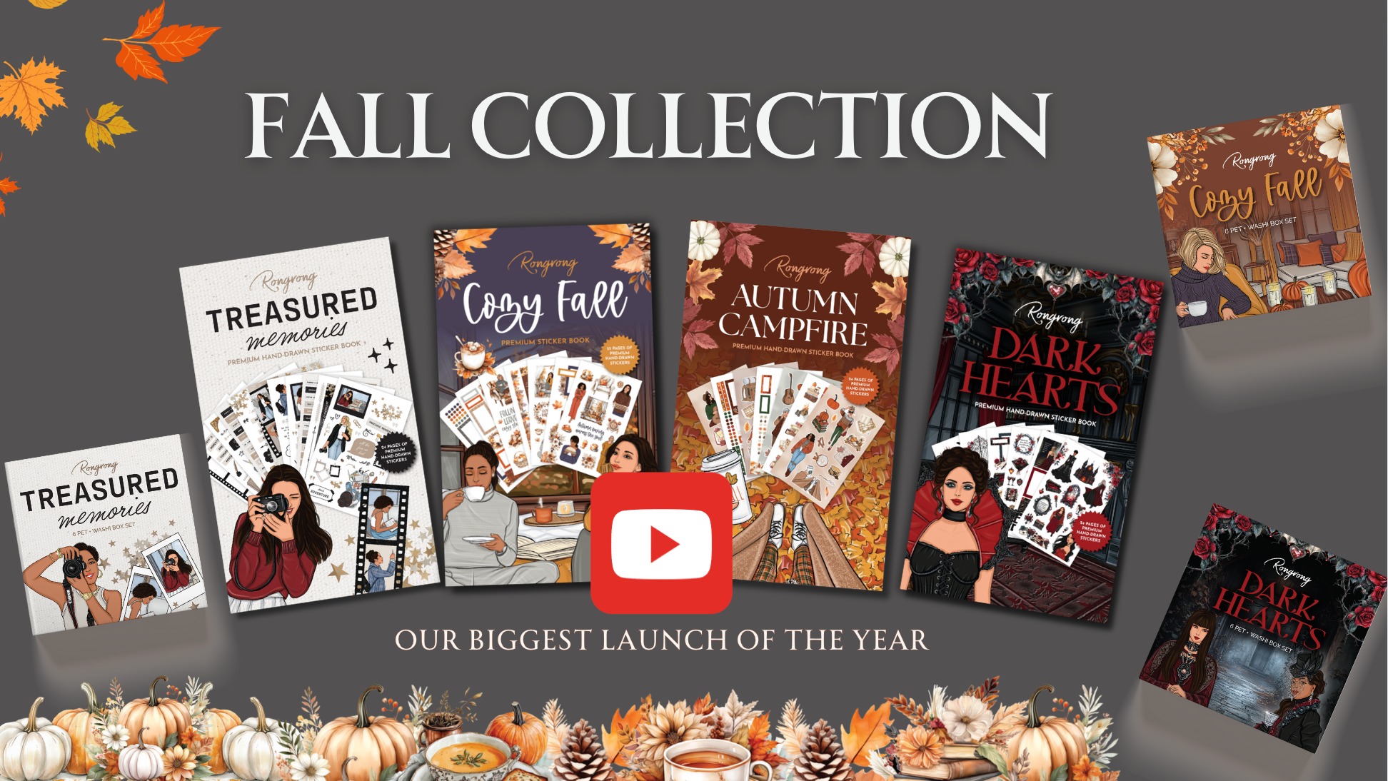 Load video: 2025 FALL STICKER RELEASE FLIP THROUGH - 8/7 - Shop Rongrong - Part One