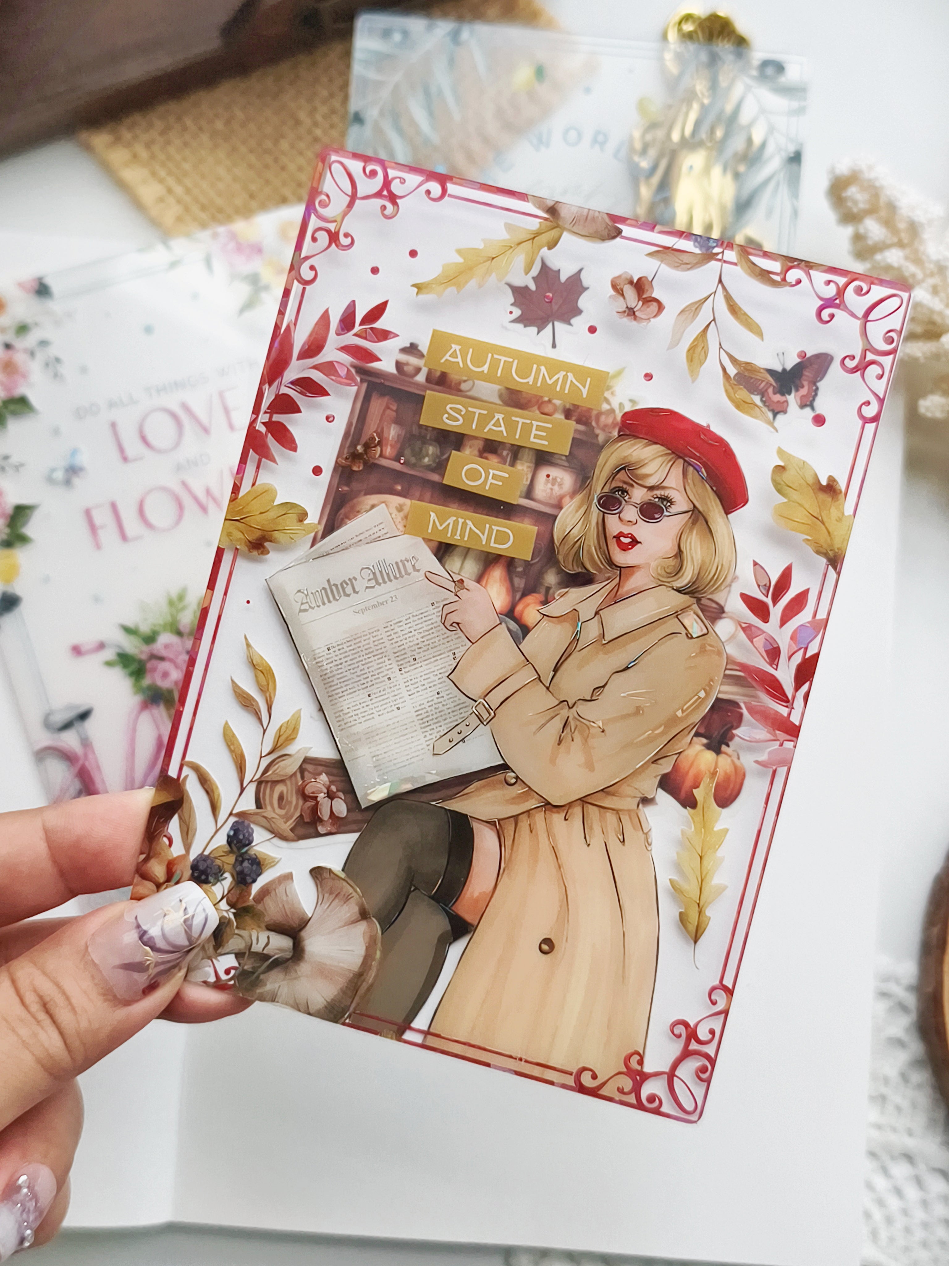 Seasonal Transparent Foil Cards