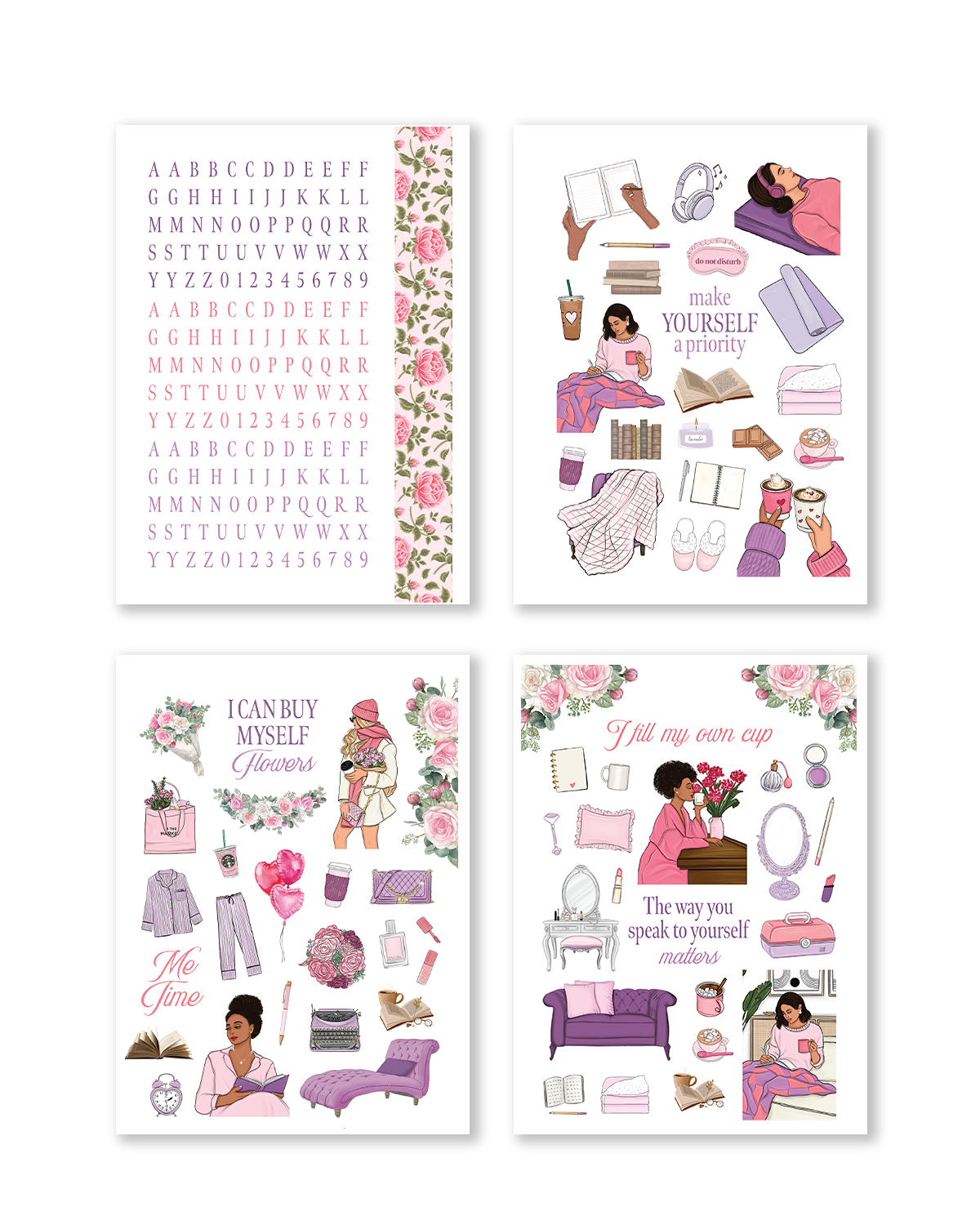 Self Love Club Planner sTICKERS