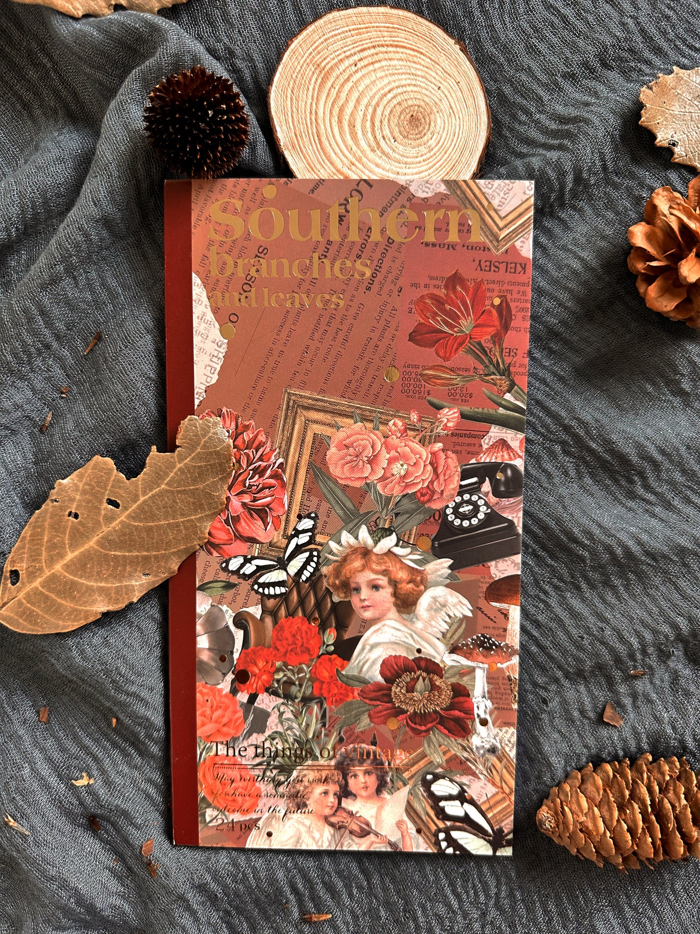 Southern Branches and Leaves Gold Foil Sticker Book 