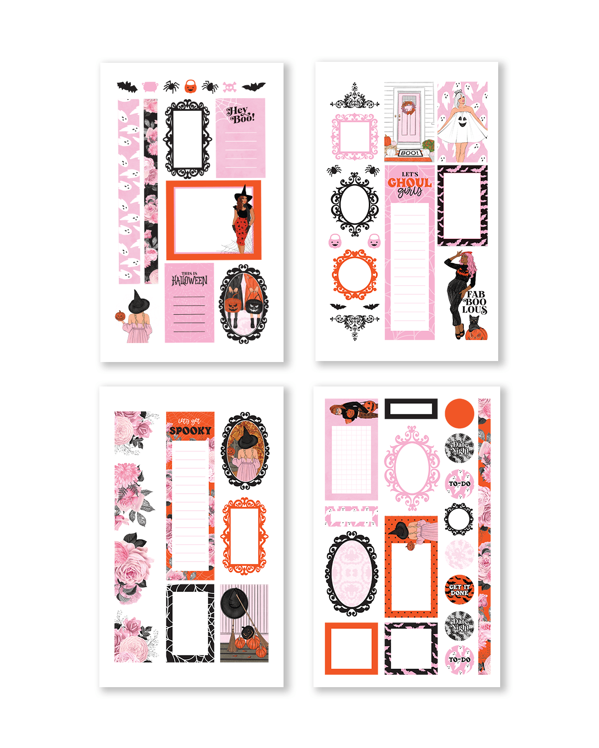Hey Boo Sticker Book | Digital DOWNLOAD | Shop Rongrong
