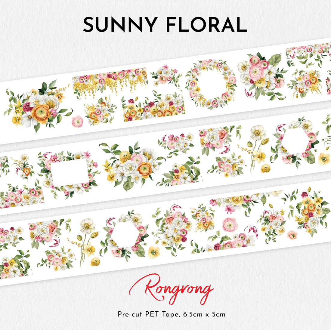 Shop Rongrong Sunny Floral PET Tape