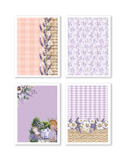 Feminine spring planner kit with lavender aesthetic