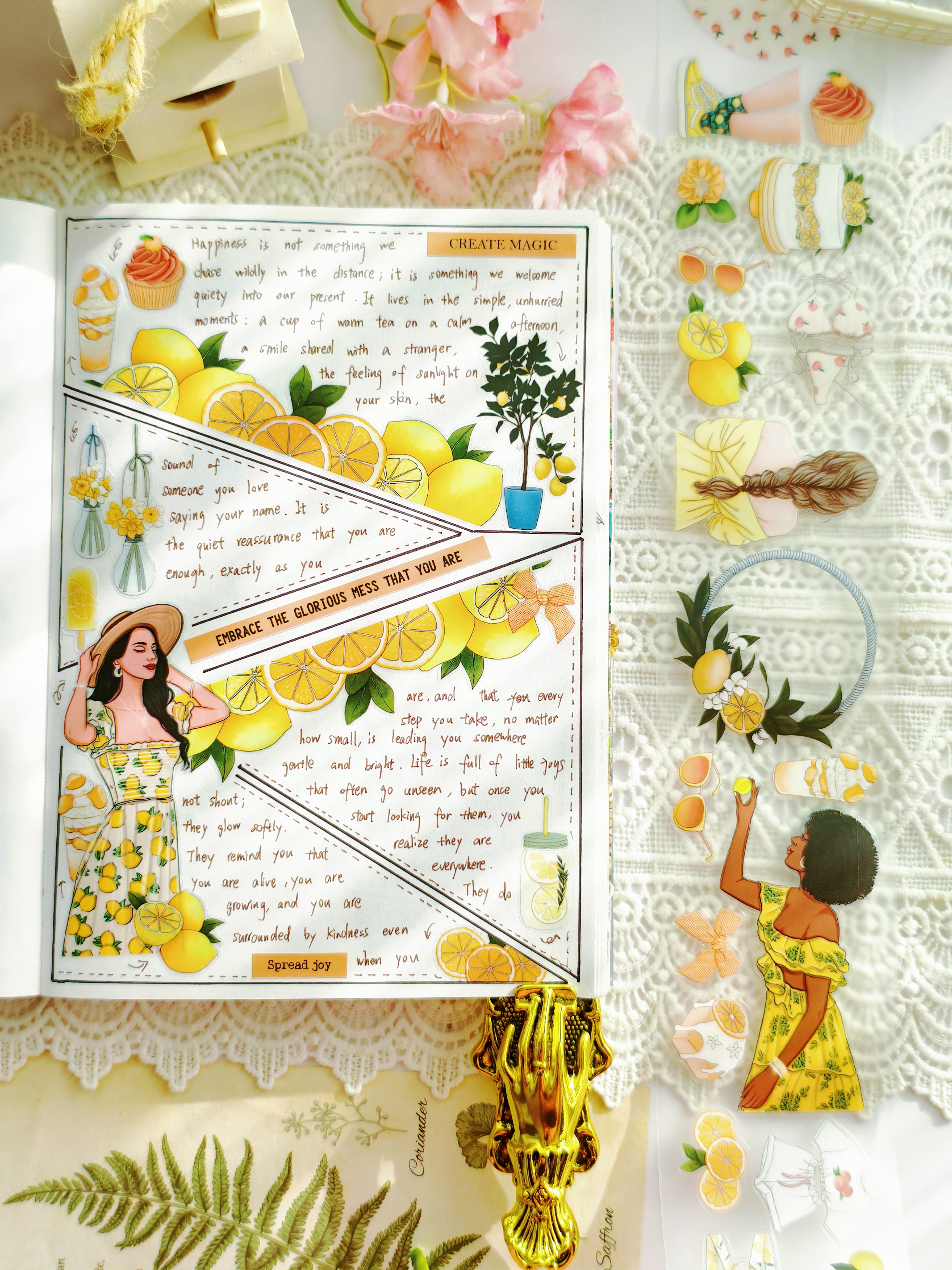 Sweet and Sour Pre-cut PET Tape 3.0 | Citrus Summer Journaling Tape