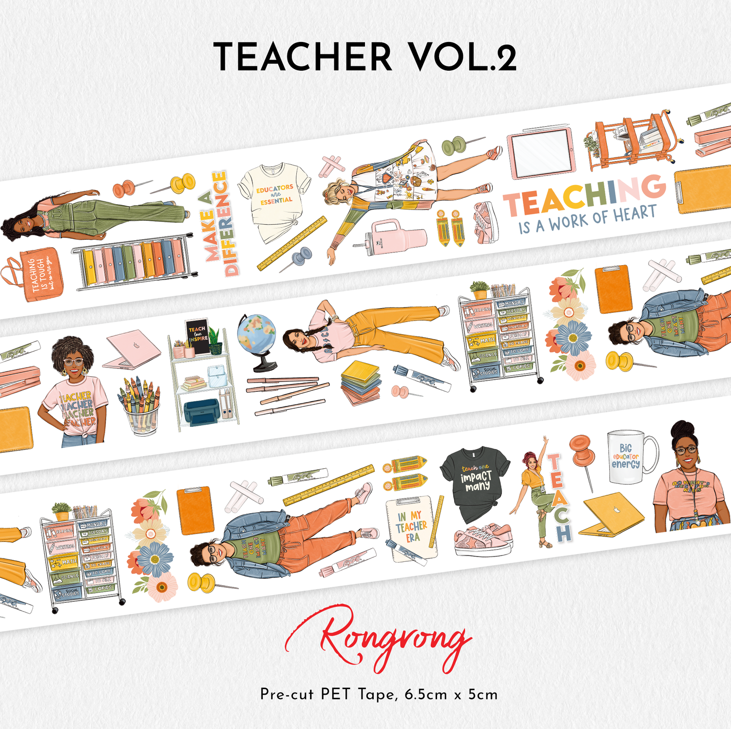 Shop Rongrong Teacher Vol.2 PET Tape