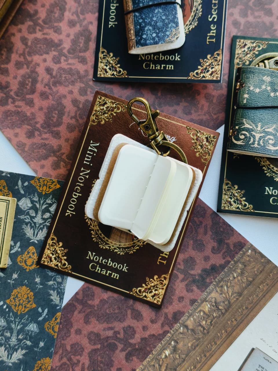 The Secret Archives Mini Notebook Charm Rust (Ships around Oct. 1st)