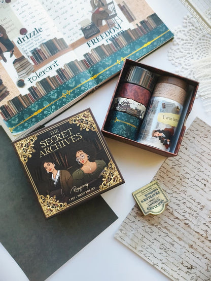 The Secret Archives Pre-cut PET Tape + Washi Box